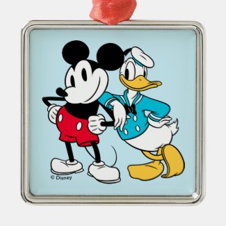 Sensational 6  | Mickey Mouse & Donald Duck Metal Ornament