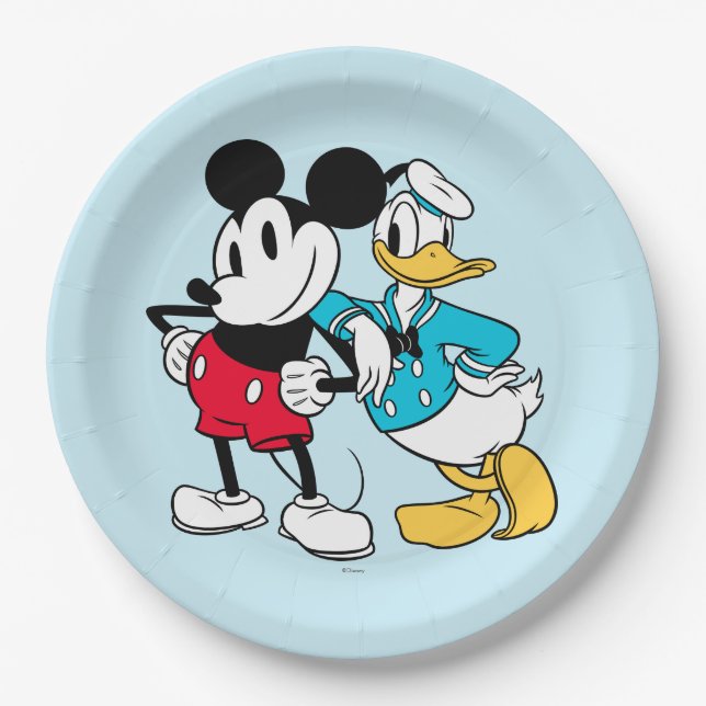 Sensational 6  | Mickey Mouse & Donald Duck Paper Plates (Front)