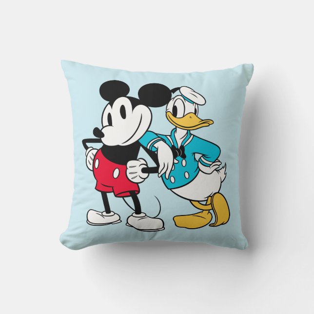 Sensational 6  | Mickey Mouse & Donald Duck Throw Pillow (Front)