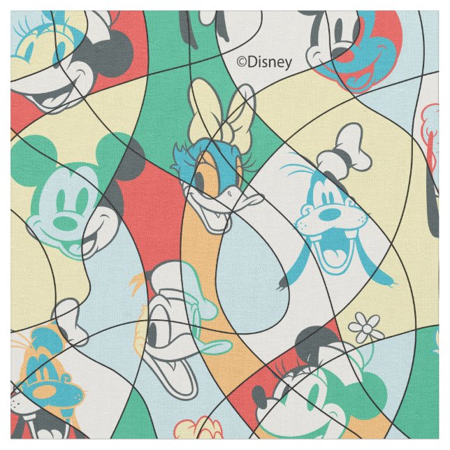 Sensational 6  | Modern Art Pattern Fabric (Close Up)