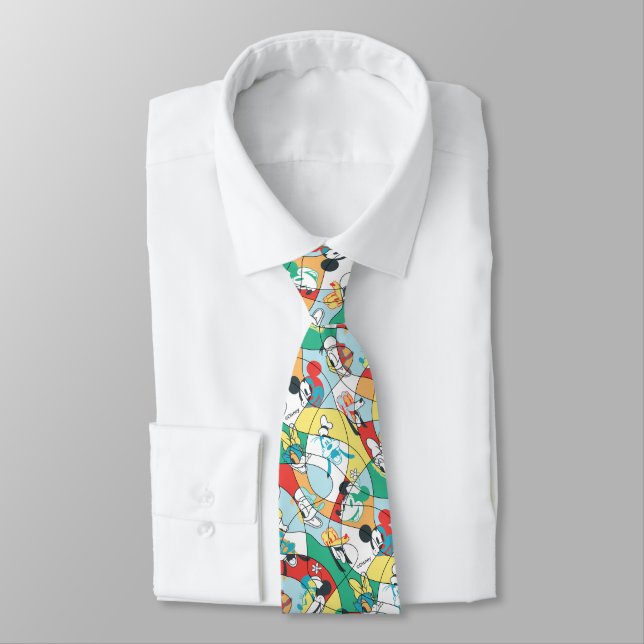 Sensational 6  | Modern Art Pattern Neck Tie (Tied)