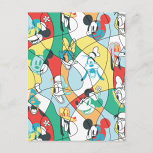 Sensational 6    Modern Art Pattern Postcard