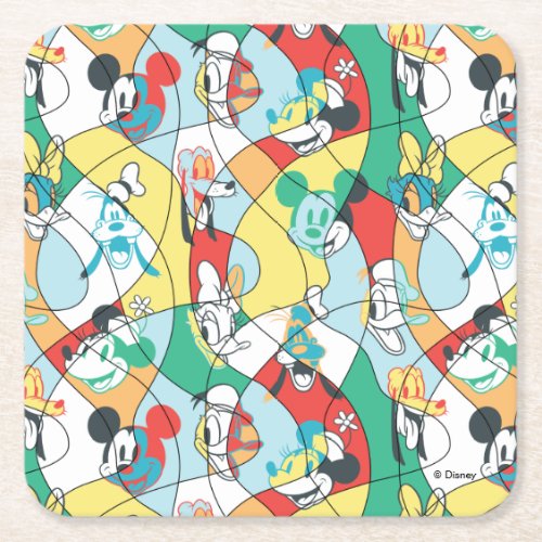 Sensational 6   Modern Art Pattern Square Paper Coaster