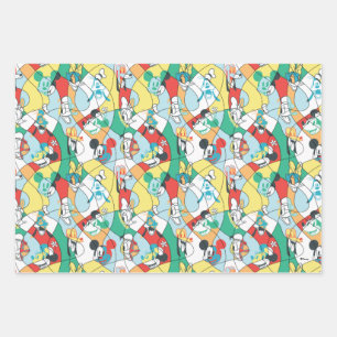 Sensational 6    Modern Art Pattern Wrapping Paper Sheets