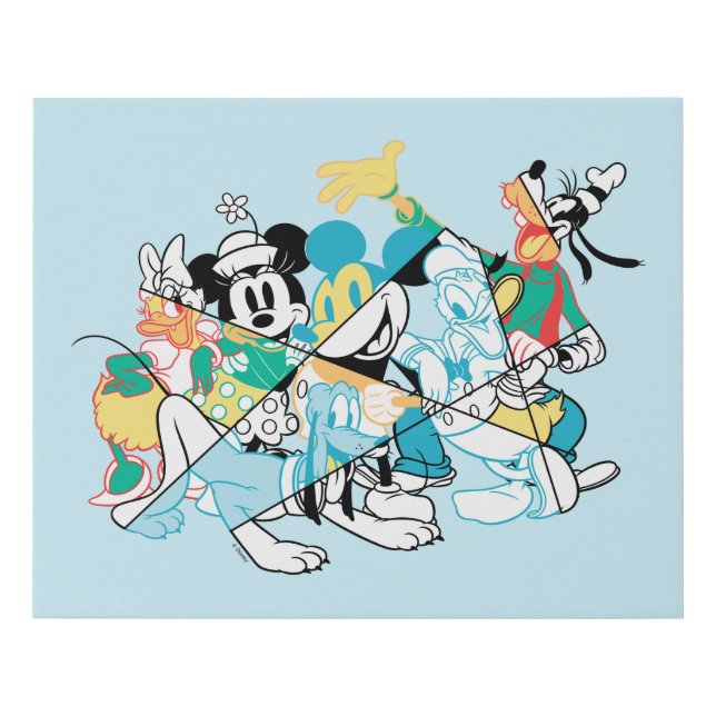 Sensational 6 | Modern Group of Friends Faux Canvas Print (Front)