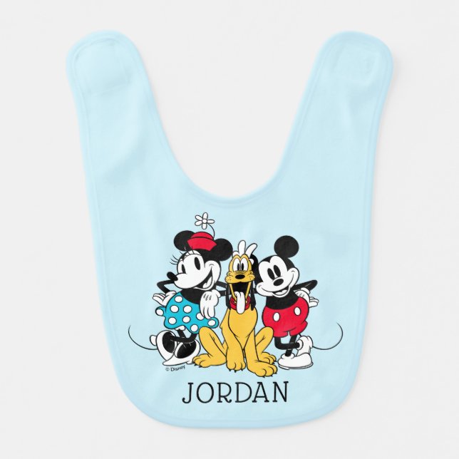 Sensational 6 | Trio of Friends Baby Bib (Front)