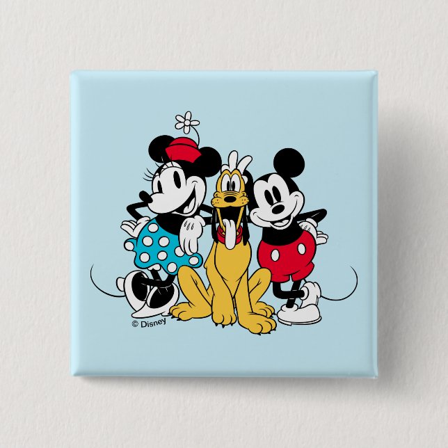 Sensational 6 | Trio of Friends Button (Front)