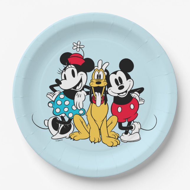 Sensational 6 | Trio of Friends Paper Plates (Front)