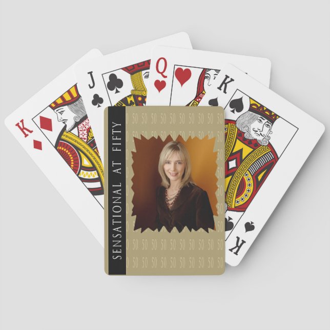 Sensational At 50 Playing Cards (Back)