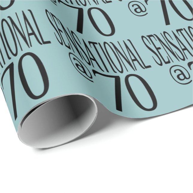 Sensational at Seventy Wrapping Paper (Roll Corner)