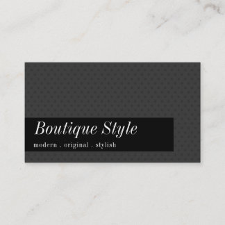 SENSATIONAL DESIGNER simple polka dot gray black Business Card
