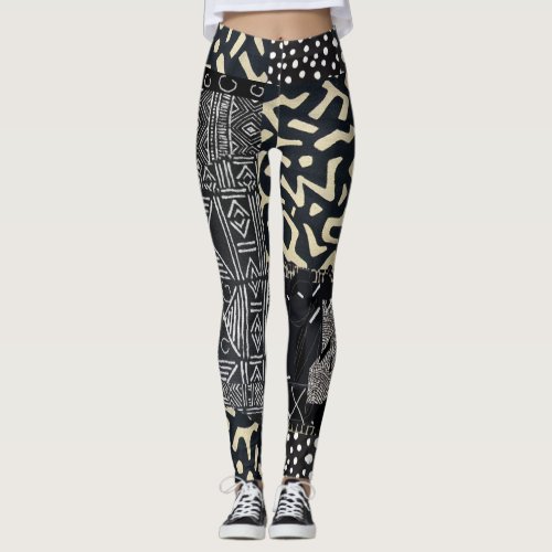 sensational leggings in black and white