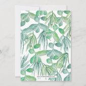 Sensational Succulents Bridal Shower Invitations (Back)