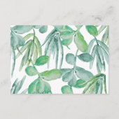 Sensational Succulents Wedding Details Enclosure Card (Back)