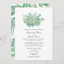 Sensational Succulents Wedding Invitations