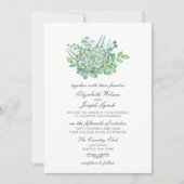 Sensational Succulents Wedding Invitations (Front)