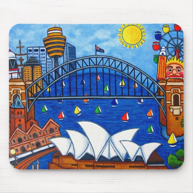 Sensational Sydney-Full Image Mouse Pad (Front)