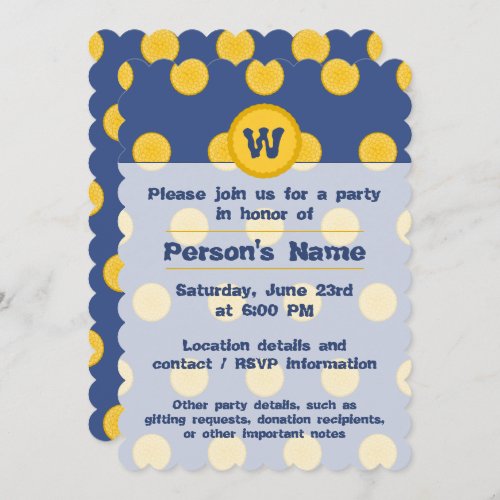 Sensational Synura Party Invitation