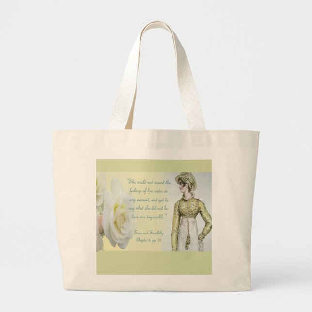 Sense and Sensibility Large Tote Bag (Front)