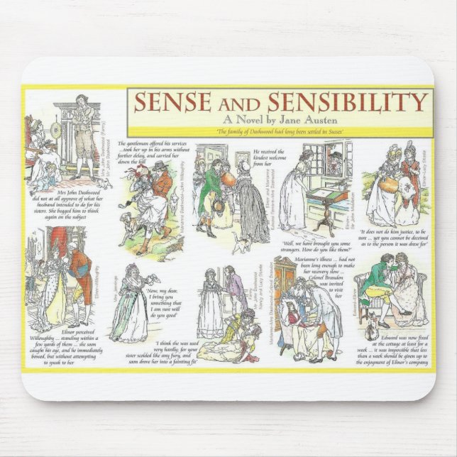 Sense and Sensibility Mouse Pad (Front)