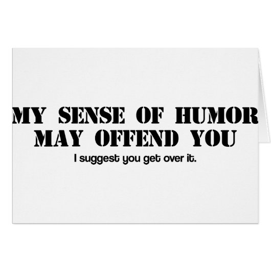 Sense of Humor Cards (Front Horizontal)