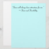 Sense Will Always Attract Me Jane Austen Quote (Front/Back)