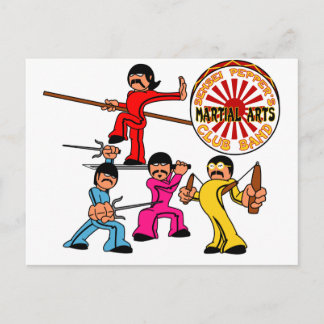Sensei Peppers Martial Arts Club Band Postcard