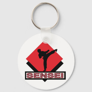 Sensei red diamond gift keychain