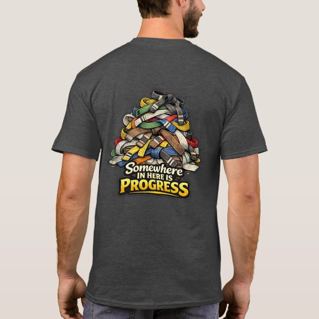 Sensei’s Supplies Somewhere In Here Is Progress  T-Shirt (Back)