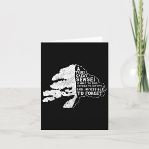 Sensei Tumbler Appreciation Thank You Karate Teach Card