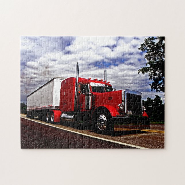 Sensenig Red Peterbilt 379 Puzzle (Horizontal)