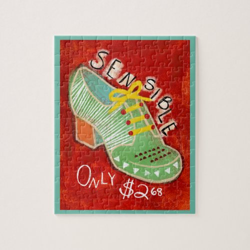Sensible Oxford Shoes Jigsaw Puzzle Colorful Fun