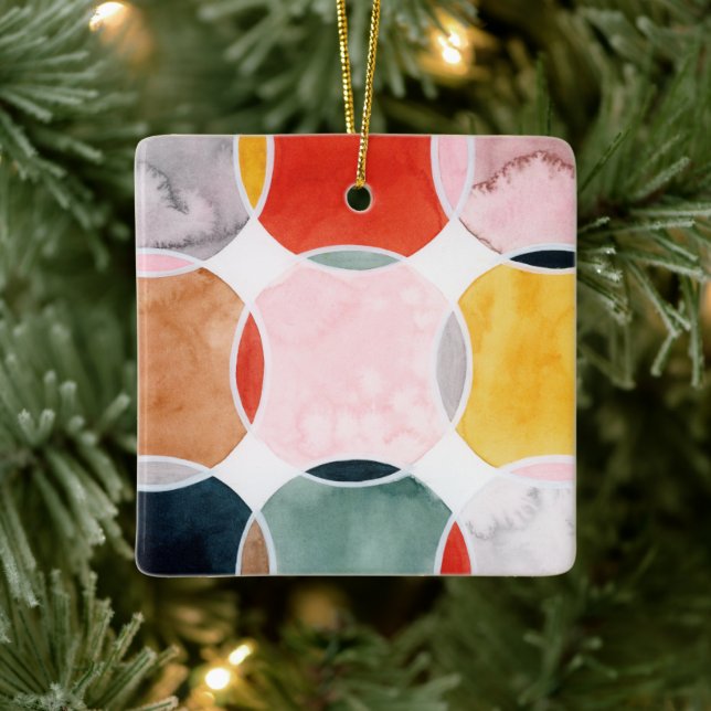 Sensical - Circle Pattern Ceramic Ornament (Tree)