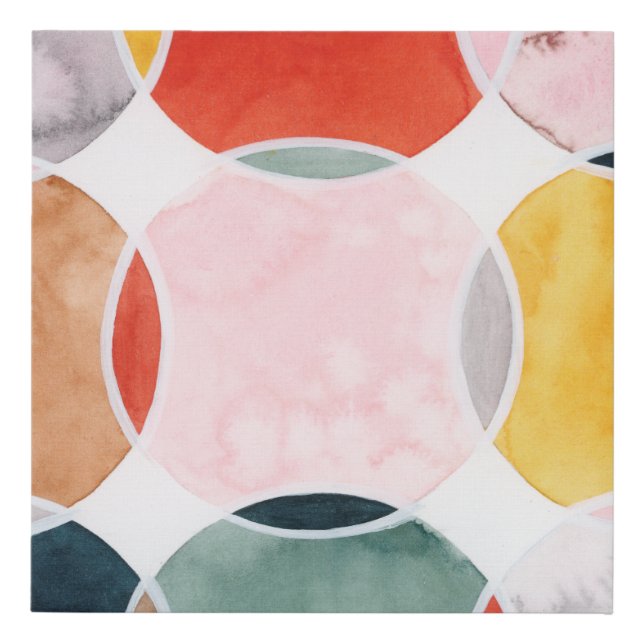 Sensical - Circle Pattern Faux Canvas Print (Front)