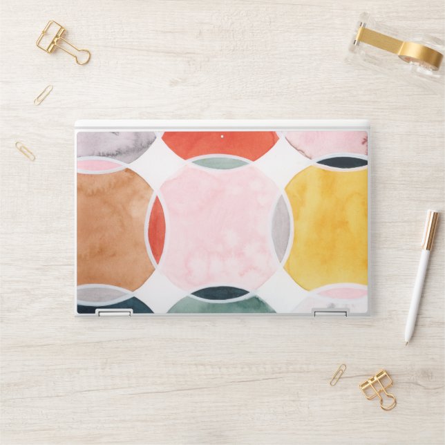 Sensical - Circle Pattern HP Laptop Skin (Desk)