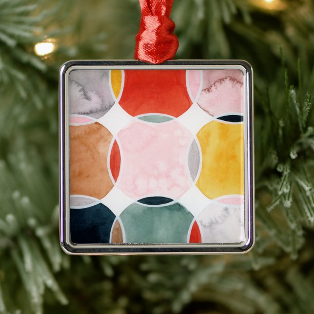 Sensical - Circle Pattern Metal Ornament (Tree)