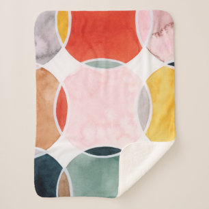 Sensical - Circle Pattern Sherpa Blanket