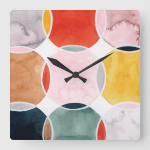 Sensical - Circle Pattern Square Wall Clock