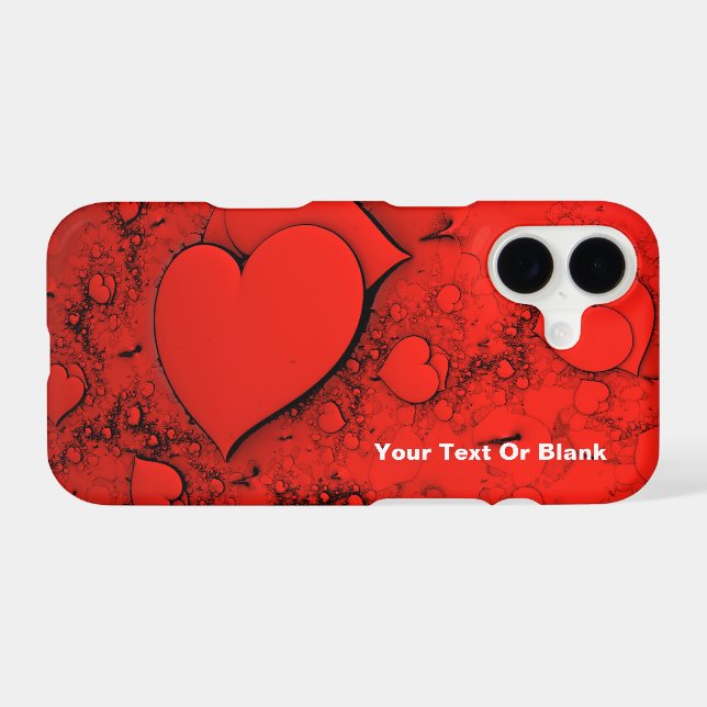Sensitive Hearts Case-Mate iPhone Case (Back (Horizontal))