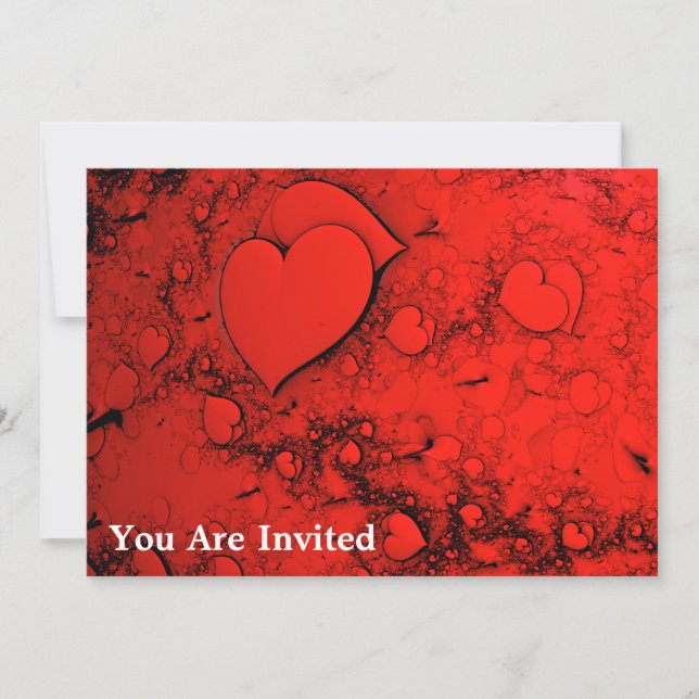 Sensitive Hearts Invitation (Front)