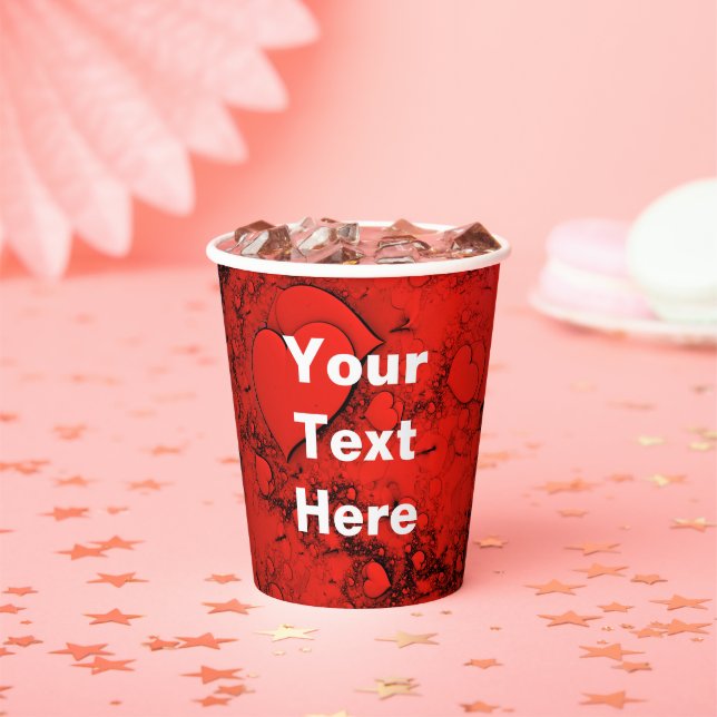 Sensitive Hearts Paper Cups (Insitu)