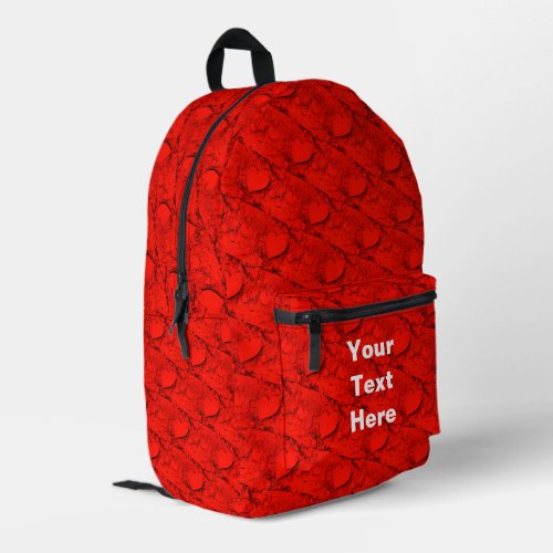 Sensitive Hearts Printed Backpack