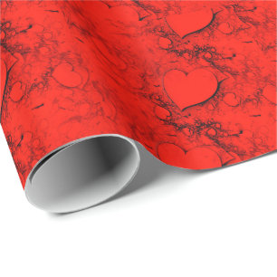 Sensitive Hearts Wrapping Paper