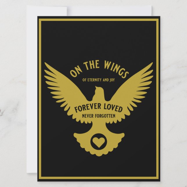 Sensitive In Loving Memory sympathy Card (Front)