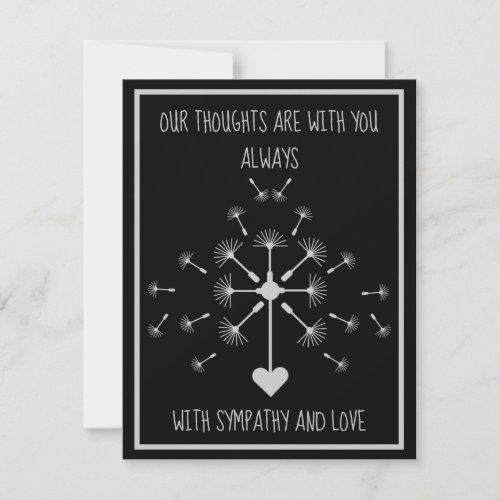 Sensitive In Loving Memory sympathy Card