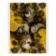 "Sensitive Muse". Glossy Poster