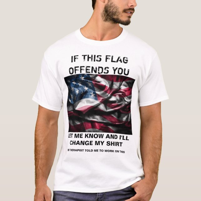 Sensitive Patriot Flag Shirt (Front)
