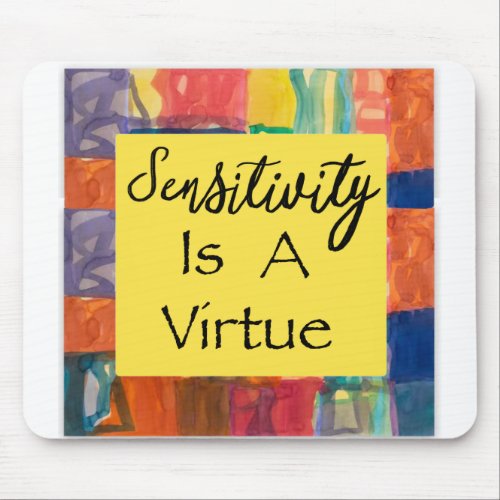 Sensitivity is a virtue mouse pad