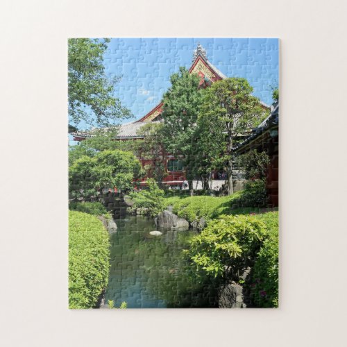 Senso_ji Temple Garden in Asakusa Tokyo Japan Jigsaw Puzzle