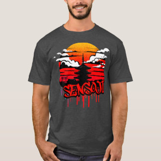 Sensoji Temple Graffiti Design T-Shirt
